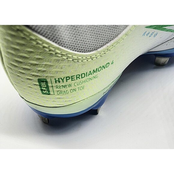 Nike Women's Hyperdiamond 4 Pro Metal Fastpitch Softball Cleats FQ7729-100 - Picture 8 of 12